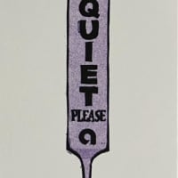 Quiet Please Paddle mini print