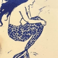Charles Island Mermaid mini print