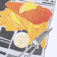 English Fish and Chips mini print