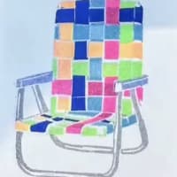 Oops Beach Chair mini print
