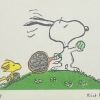 Snoopy (serve) mini print