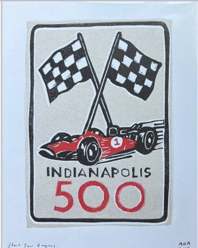 Start Your Engines, a Ana Inciardi mini print