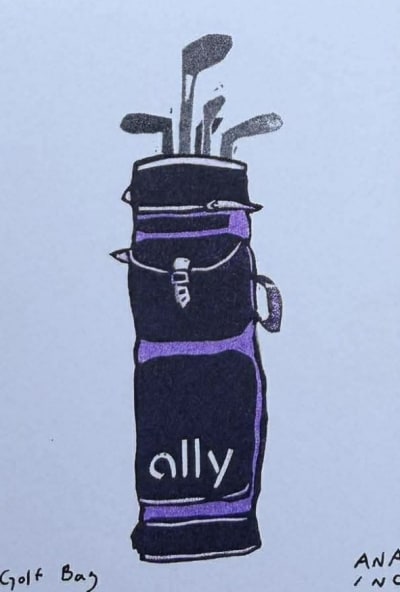 Golf Bag, a Ana Inciardi mini print