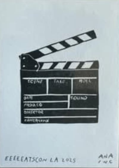 EEEEEATSCON LA 2025 (Clapper), a Ana Inciardi mini print