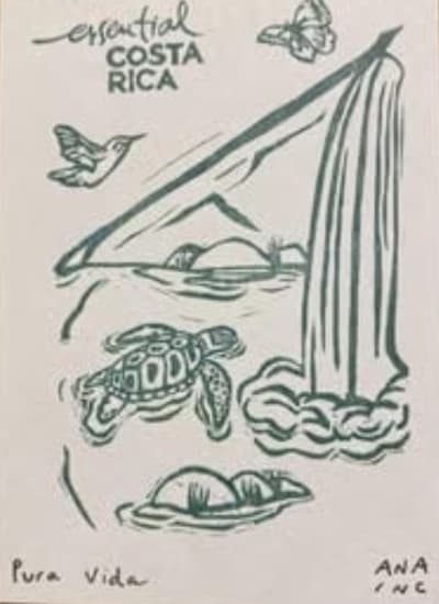 Pura Vida, a Ana Inciardi mini print