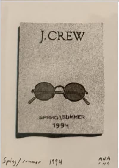J.Crew Spring/Summer 1994, a Ana Inciardi mini print