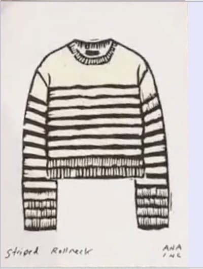 J.Crew Striped Rollneck, a Ana Inciardi mini print