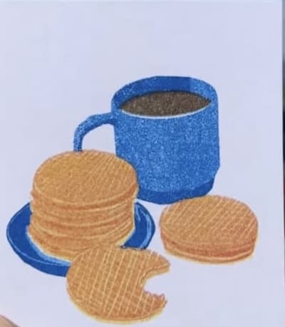 Dutch Stroopwafel, a Ana Inciardi mini print