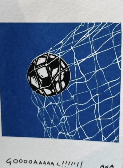 GOOOOAAAAAL!!!!!!!!, a Ana Inciardi mini print
