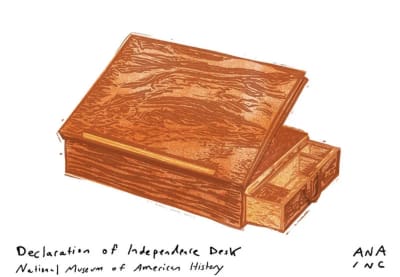 Declaration of Independence Desk, a Ana Inciardi mini print
