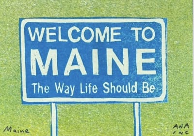 Maine, a Ana Inciardi mini print
