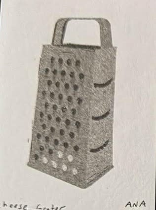 Cheese Grater mini print