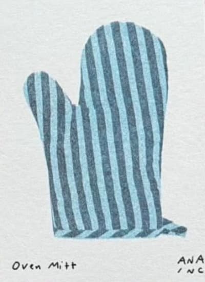 Oven Mitt mini print