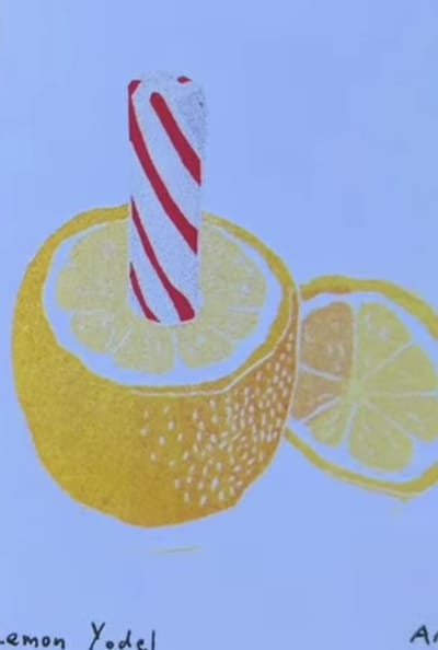 Lemon Yodel mini print