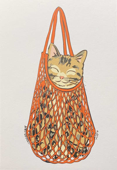 String Bag Cat