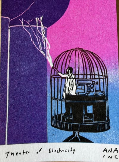 Theater of Electricity mini print