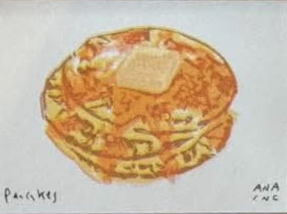 Pancakes, an Ana Inciardi mini print