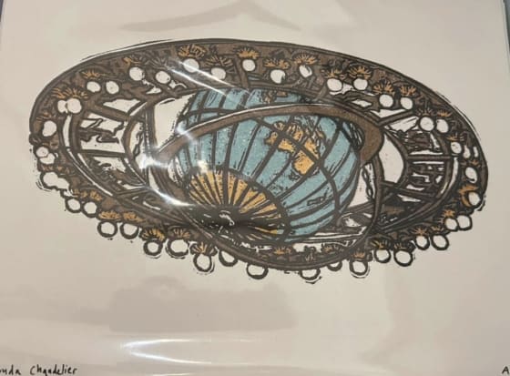 Rotunda Chandelier, an Ana Inciardi mini print