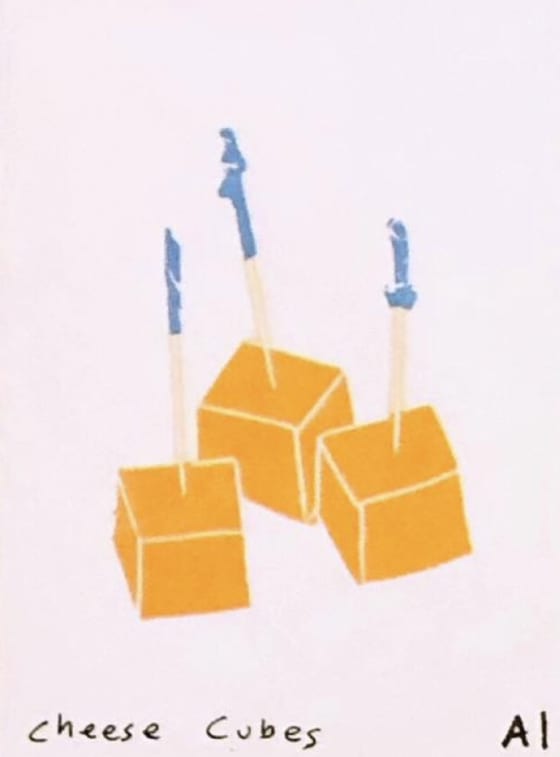 Cheese Cubes, an Ana Inciardi mini print