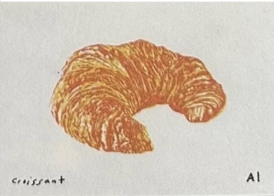Croissant, an Ana Inciardi mini print