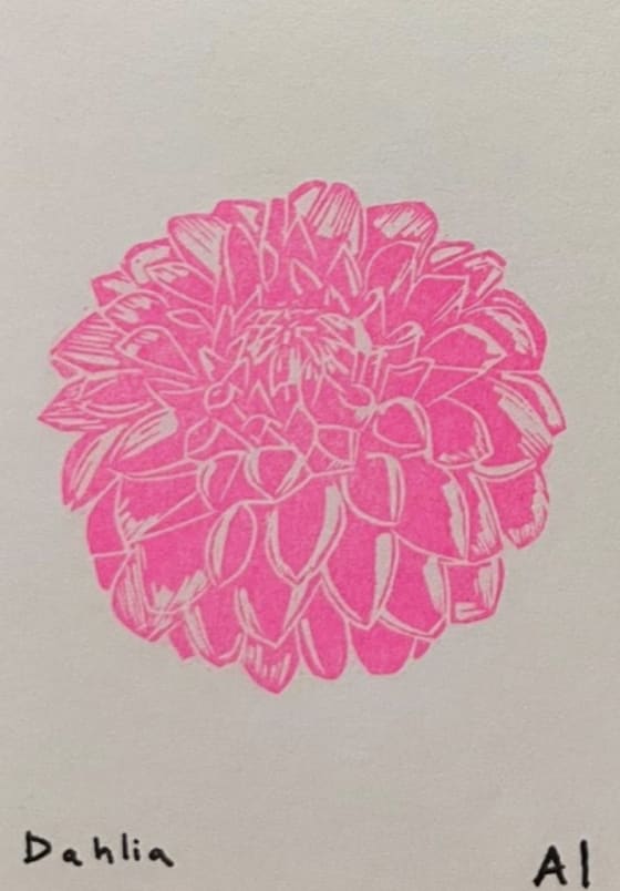 Dahlia, an Ana Inciardi mini print