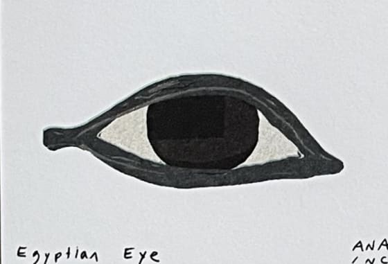 Egyptian Eye, an Ana Inciardi mini print