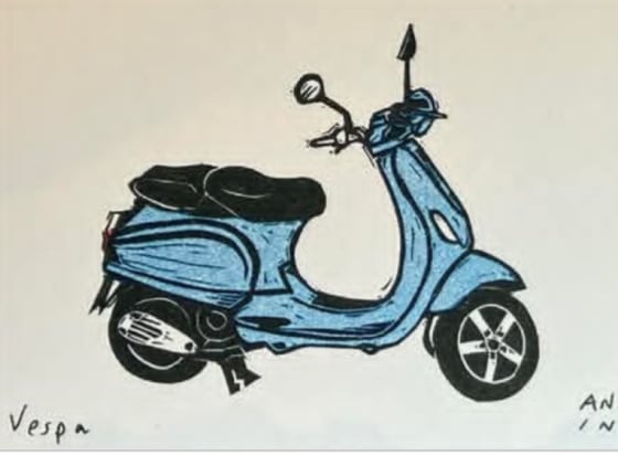 Vespa, an Ana Inciardi mini print