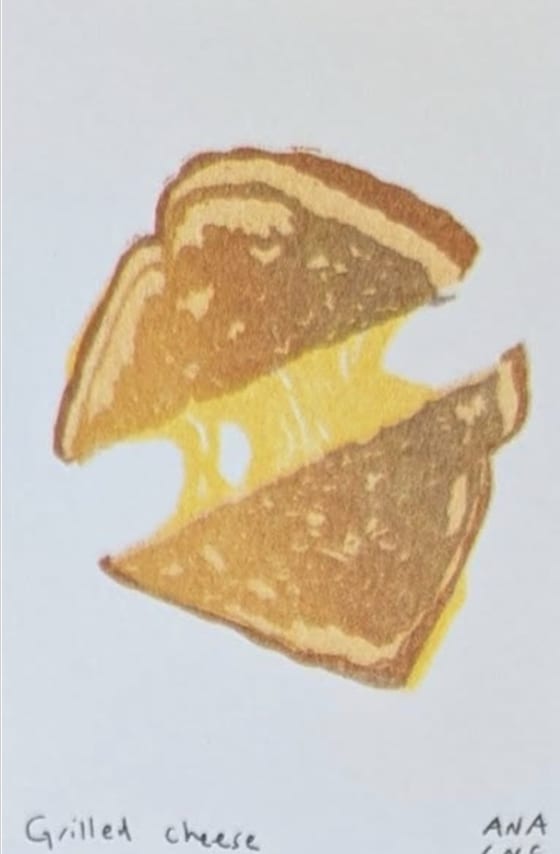 Grilled Cheese, an Ana Inciardi mini print