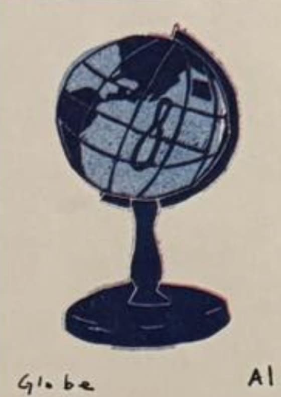 Globe, an Ana Inciardi mini print