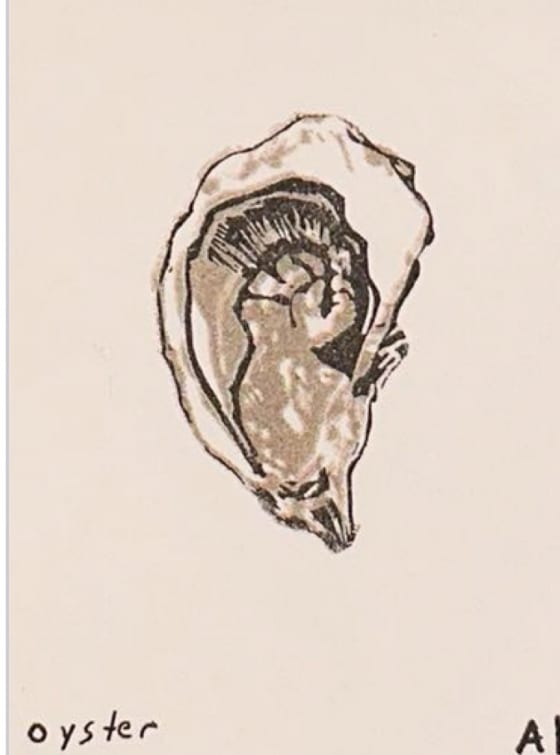 Oyster, an Ana Inciardi mini print