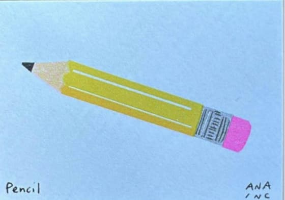 Pencil, an Ana Inciardi mini print