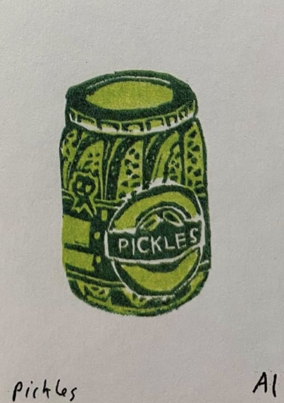 Pickles, an Ana Inciardi mini print