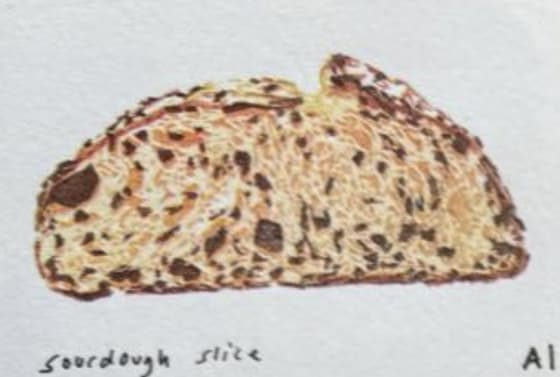 Sourdough Slice, an Ana Inciardi mini print