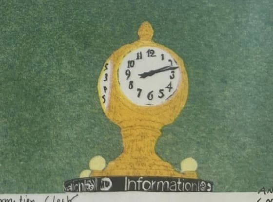 Information Clock, an Ana Inciardi mini print