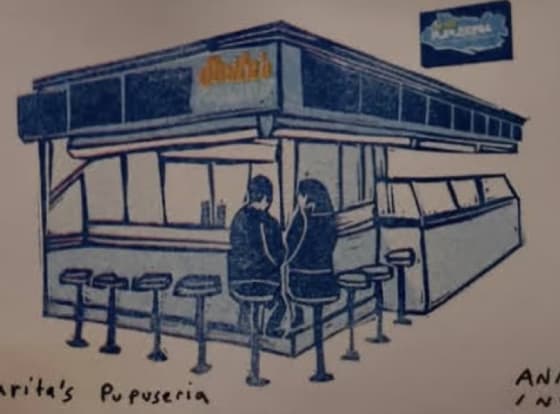 Sarita's Pupuseria, an Ana Inciardi mini print