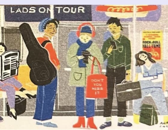 An Evening on the B Train 3, an Ana Inciardi mini print