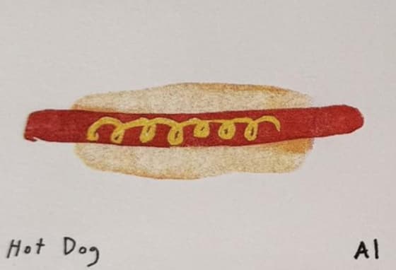 Hot Dog, an Ana Inciardi mini print