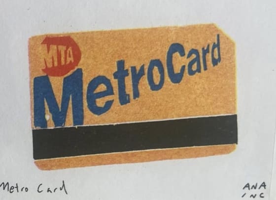 Metro Card, an Ana Inciardi mini print