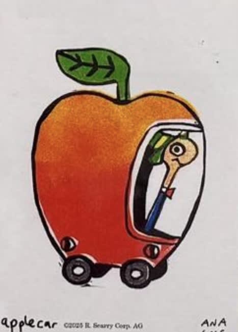 Apple Car, an Ana Inciardi mini print