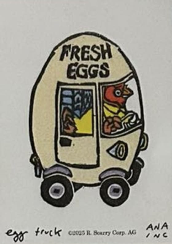 Egg Truck, an Ana Inciardi mini print