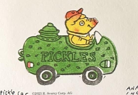Pickle Car, an Ana Inciardi mini print