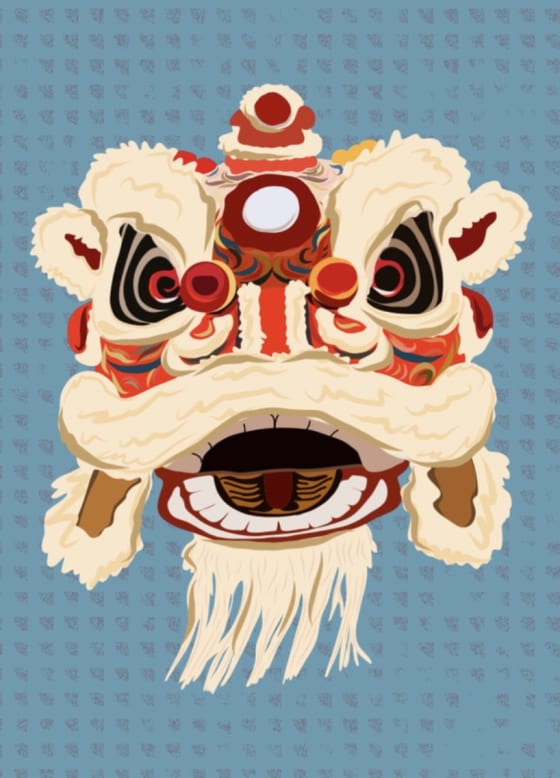 Lion Dance, a Pocket Change Press mini print