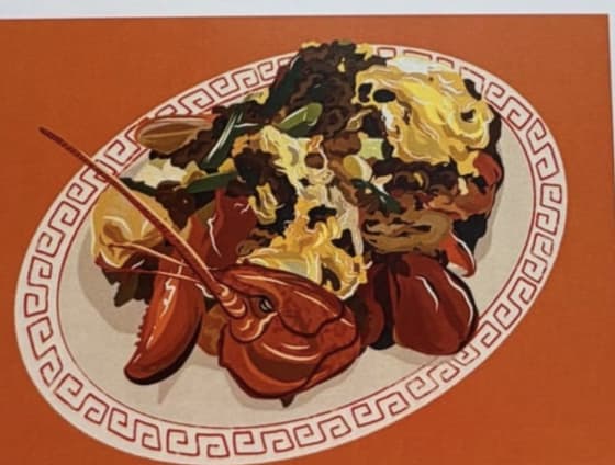 Lobster Dish, a Pocket Change Press mini print
