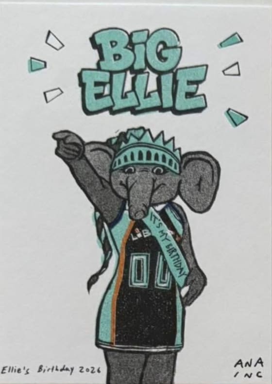 Ellie's Birthday 2026, an Ana Inciardi mini print