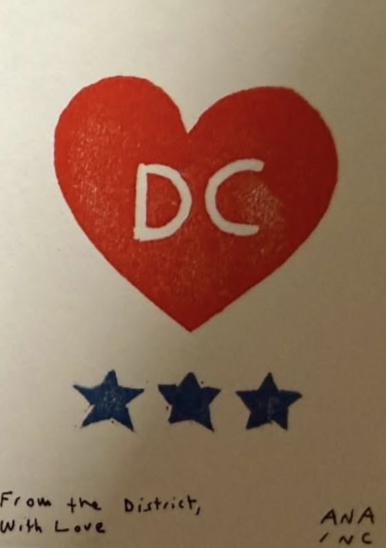 From the District, with Love, an Ana Inciardi mini print