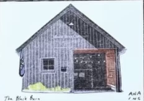 The Black Barn, an Ana Inciardi mini print