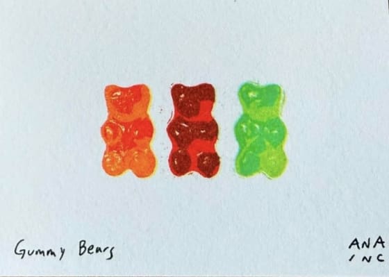 Gummy Bears, an Ana Inciardi mini print