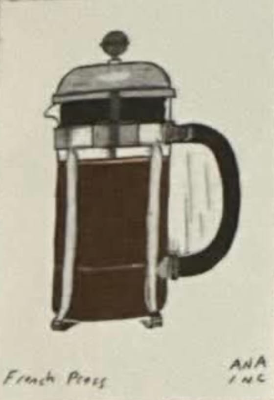 French Press, an Ana Inciardi mini print