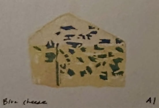 Blue Cheese (HV), an Ana Inciardi mini print