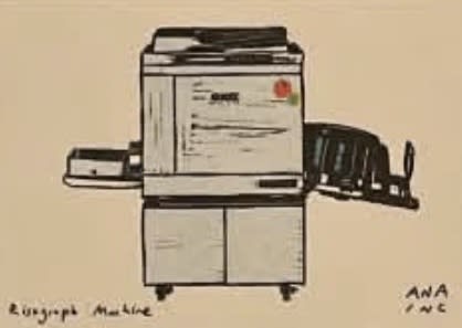 Risograph Machine, an Ana Inciardi mini print